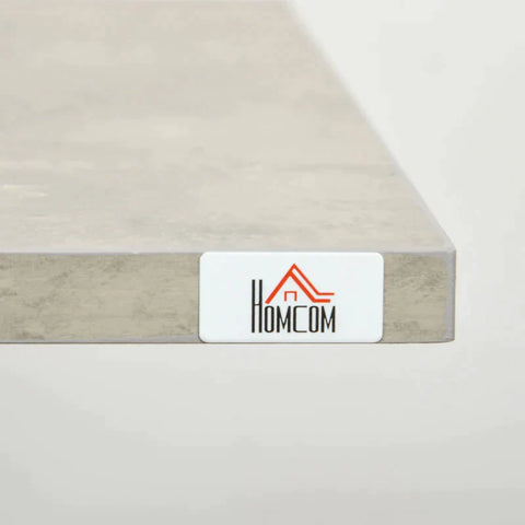 Rootz Dining Table - Dining Room Table - 6 People Dining Table - MDF/Steel - Light Gray - 140L x 80W x 76H cm