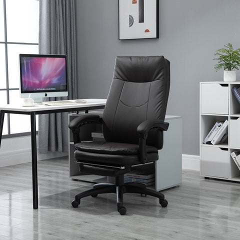 Rootz Bureaustoel - Gamestoel - Directiestoel - Gestoffeerd - Bruin - Ergonomisch - Verstelbaar