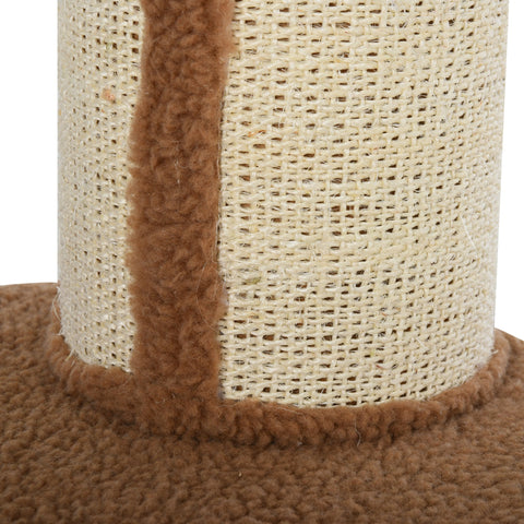Rootz Scratching post - Play tree - Chipboard - Light brown - 45 x 45 x 81 cm