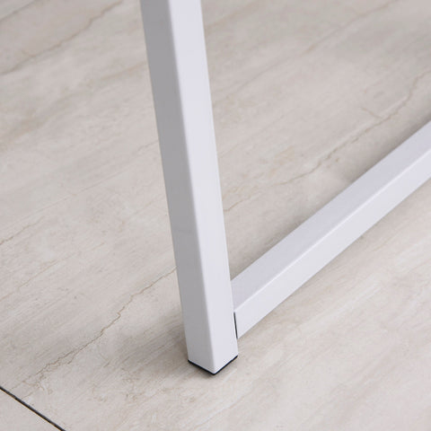 Rootz Desk - Foldable Desk - Bookcase - 4 Levels - Computer Desk - Processed Wood - Metal - White - Oak