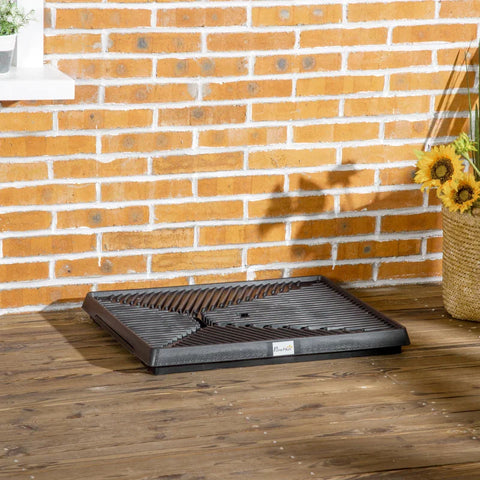 Rootz Puppy Toilet - Dog Toilet - Dog Training Mat Artificial Grass Toilet  - Plastic - Green/Black - 63 x 51 x 6 cm