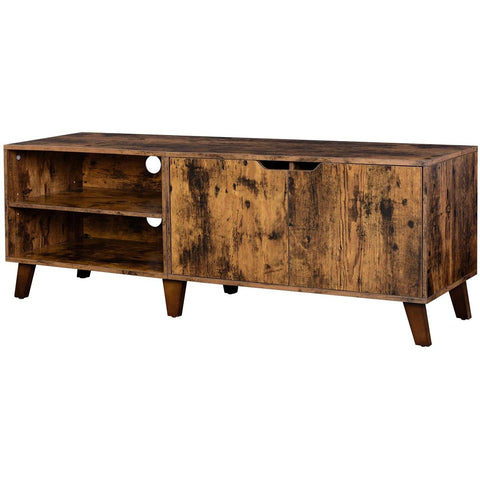 Rootz Big Oaks 2 TV Cabinet - TV Furniture Industrial - TV Table Retro - Industrial - Brown - 140 x 40 x 45 cm