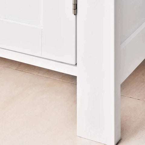 Rootz Cabinet - Bathroom Cabinet - Bathroom Shelf - Standing Cabinet - White - 60 x 30 x 80 cm