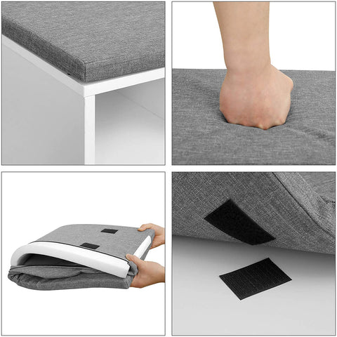 Rootz Shoe cabinet - Shoe rack - 10 Pairs of Shoes - Shoe cabinets - White - 104 x 30 x 48 cm