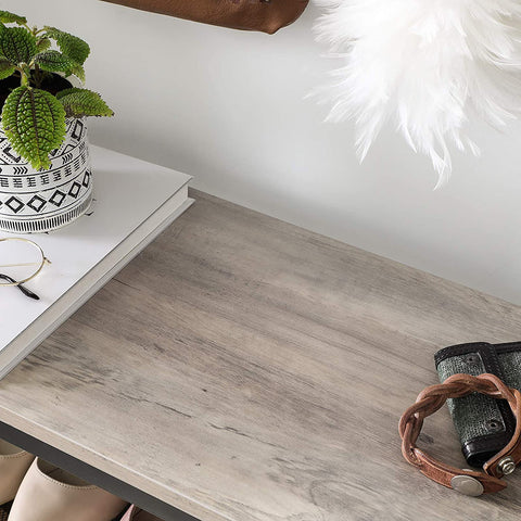 Rootz Shoe Rack - Shoe Cabinet for 16 Pairs of Shoes - Industrial Vintage Design - Wood and Metal - 100 x 30 x 92.5 cm