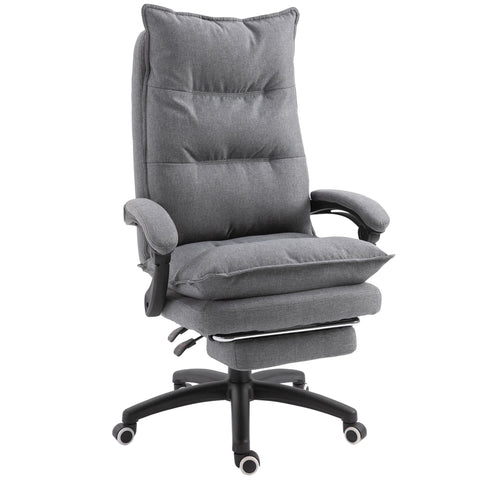 Rootz Office Chair - High Rug Railing - Rotatable 360 Degrees - Gray