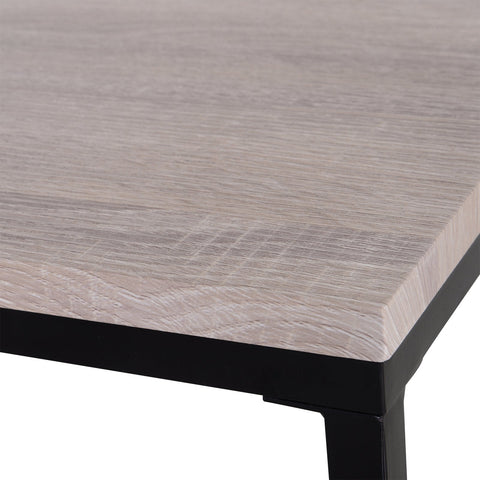 Rootz Salontafels - Set Van 3 - Nesttafel - Bijzettafel - Tafelset - Industrieel - Naturel - Zwart - MDF - Metaal