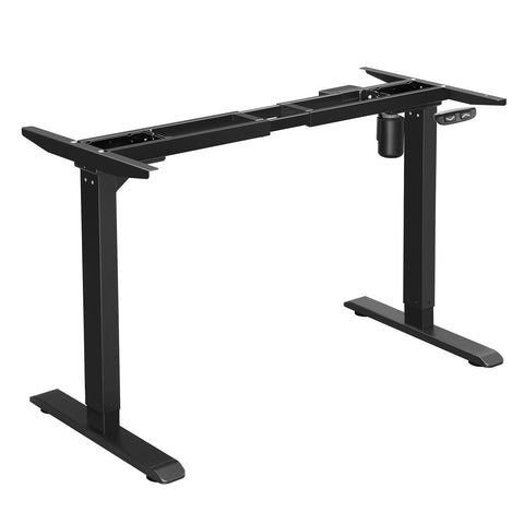 Rootz Adjustable Desk Frame - Dynamic Table Frame - Standing Desk Frame - Black - 115-147 x 70 x 71-112 cm