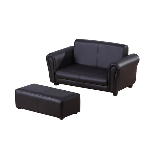 Rootz Children's Sofa - Children's Armchair - Children's Couch - Sofa Armchair - Sofa - Black - 83 X 42 X 41 Cm
