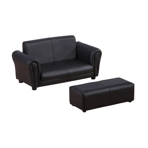 Rootz Children's Sofa - Children's Armchair - Children's Couch - Sofa Armchair - Sofa - Black - 83 X 42 X 41 Cm