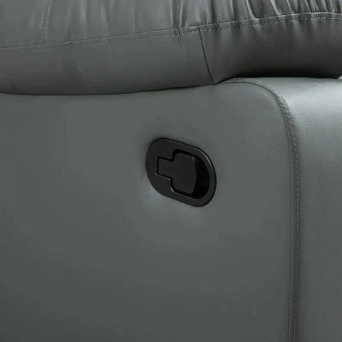 Rootz Relax Chair - Relaxation Sofa - For 2 People - Adjustable Footrests - 135° Angle Of Inclination - Grey - 168 cm x 93 cm x 102 cm