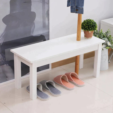 Rootz Clothes Rack - Coat Hook - Coat Hanger - Storage Bench - Tree Design - Natural Wood - 80 x 30 x 180 cm