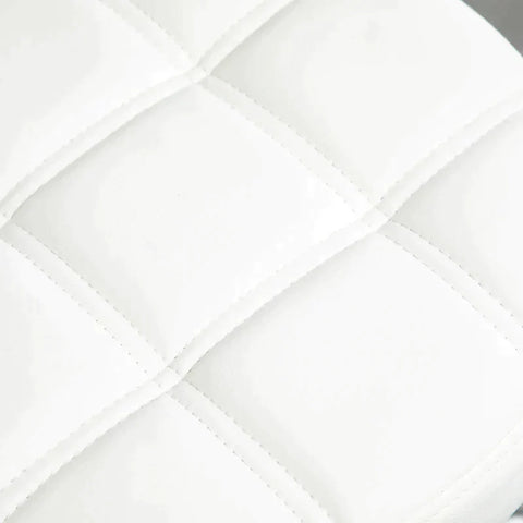 Rootz Saloon Stools - Rolling Stools - Swivel Stools - Work Stools - Salon Chairs - Height-adjustable - White