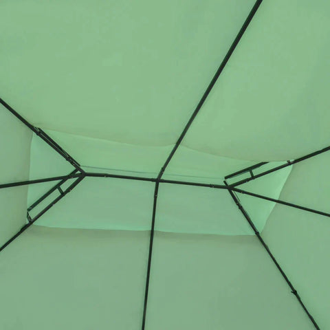 Rootz Ersatzdach – Pavillondach für Metallpavillon – Gartenpavillon – Partyzelt – Gartenzelt – Polyester – Grün – 3 x 4 m