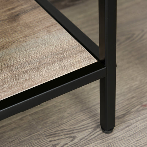 Rootz Boekenkast - Boekenwand - Spaanplaat - Kantoorplank - Archiefplank - Zwart/Licht Eiken