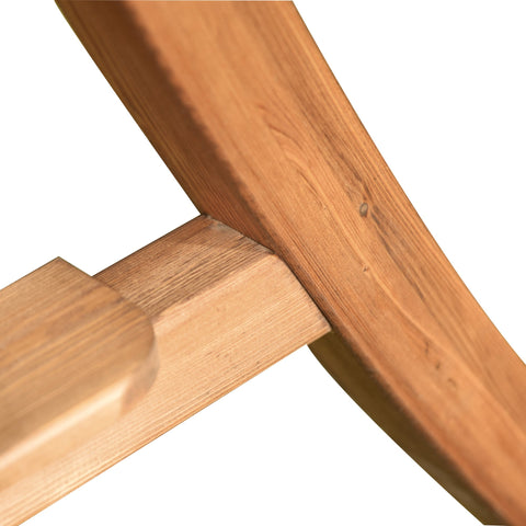 Rootz Garden Swing - 2-seater Swing - Larch Wood - Natural/White - 170 x 135 x 170 cm