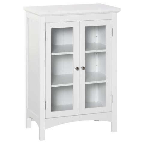 Rootz Sideboard - Adjustable Shelves - Storage Cabinet - MDF - White - 60 x 35 x 90 cm