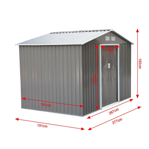 Rootz Tool shed - Garden house - Hut - Storage - Metal - PP