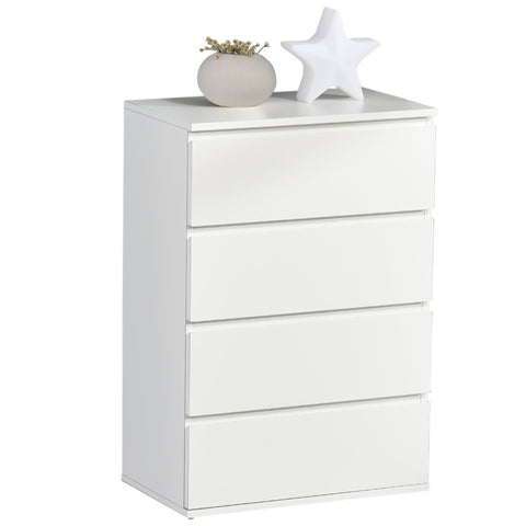Rootz Filing cabinet - Drawer unit - Chipboard - Office cabinet - Snap closure - White