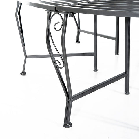 Rootz Tree Bench - Garden Bench - Round Bench - 360 Degrees - Metal - Round - 160 cm Diameter