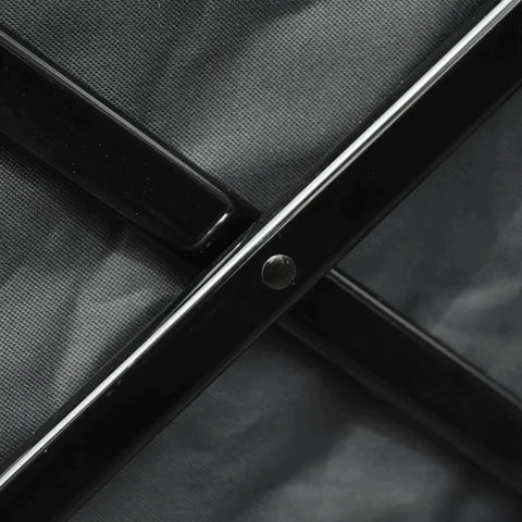 Rootz Transportwagen – Gartenwagen – Strandwagen – Teleskopgriff – verstellbarer Griff – Metall – Oxford – Dunkelgrau – 108 x 53 x 59–89 cm