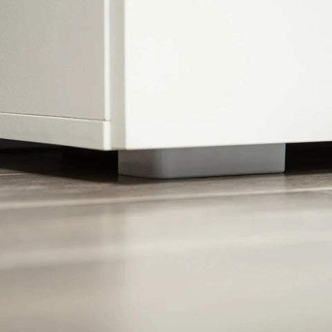 Rootz Storage Cabinet - Freestanding Storage Cabinet - With 2 shelves - White - 70cm x 39cm x 70cm