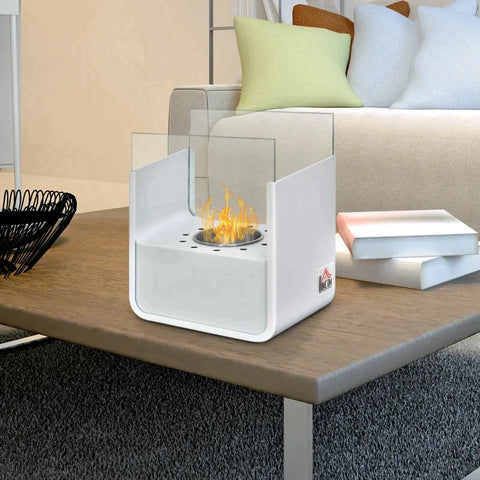 Rootz Ethanol Fireplace - Bio Fireplace - Fireplace - Stainless Steel - 20 x 15 x 25 cm