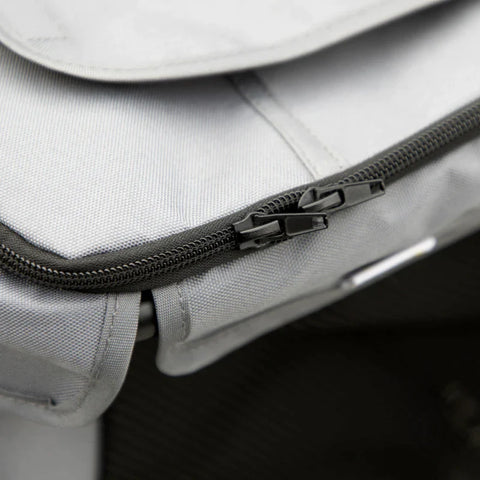 Rootz Dog Trolley With Cushion - 3 Side Pockets - Foldable Dog Trolley - Safety Leashes - Storage Bags - Gray + Black - 102 cm x 62 cm x 105 cm