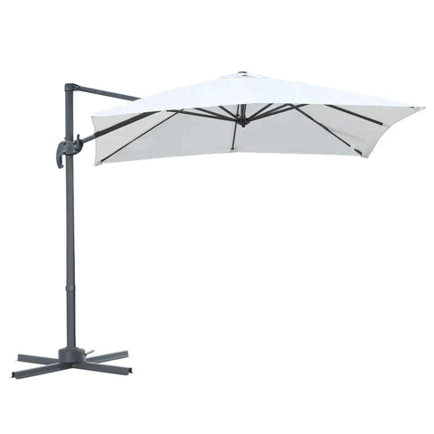 Rootz Parasol - Square Umbrella Parasol - Garden Umbrella - Parasol Umbrella - 245 x 245 cm