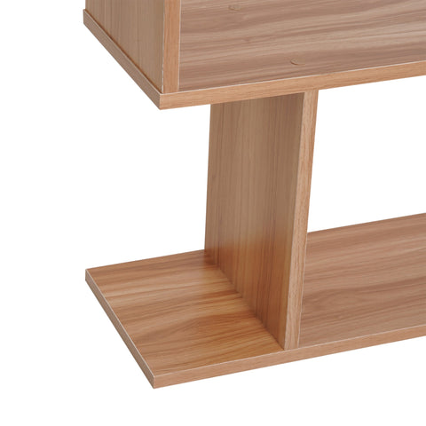 Rootz Bookcase - Bookshelf - Chipboard - 6 Storage Compartments - Maple