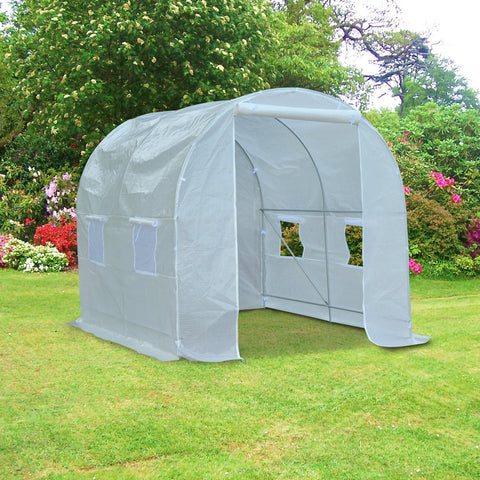Rootz Foliekas - Garden house - Canopy - Greenhouse - Vegetables - Plants - Metal - PE - White - 250 x 200 x 200 cm