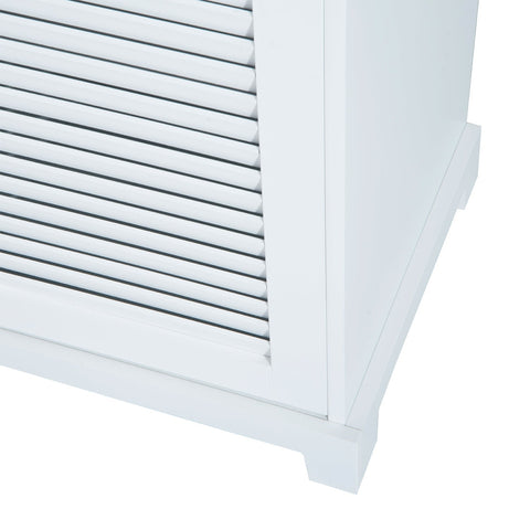 Rootz Sideboard - Chest of Drawers - Sideboard - 2 Doors - 4 Drawers - Storage Cabinet - White - MDF - 120 x 40 x 80 cm