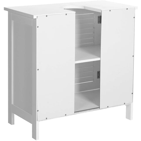 Rootz Cleverly Wastafelonderbouw - Badkamermeubels - Badkamerkasten - Kast - Wit - 60 x 30 x 60 cm