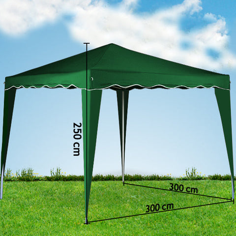 Rootz Pavilion - Garden Pavilion - Folding Pavilion - Garden Tent - Tent - Metal Frame - 3 x 3 m