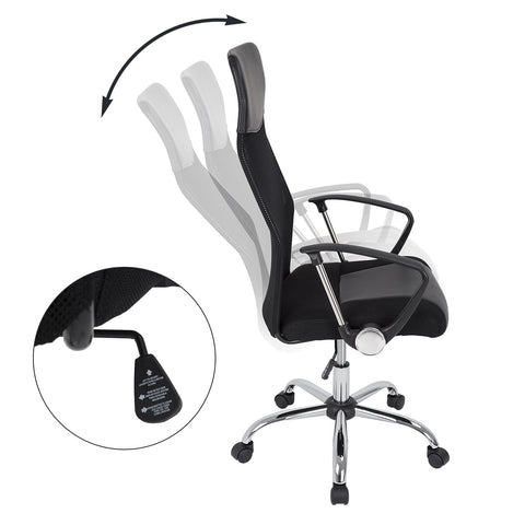 Rootz Office chair - Executive chair - Seesaw function - 360° rotatable - Faux leather