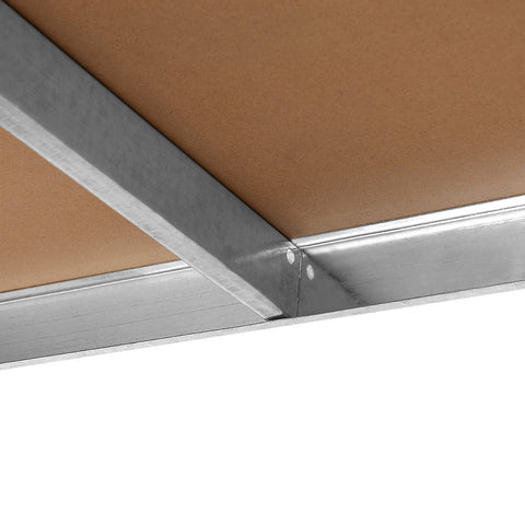 Rootz Regal – Lagerregal – weiß verzinkt – Regale – Stauraum – 180 x 90 x 40 cm