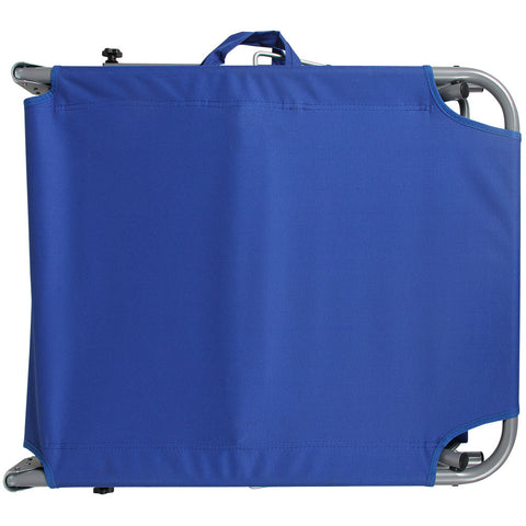 Rootz Liege – Liege – Loungesessel – Gartenstuhl – Relaxsessel – klappbar – weißes Sonnendach – 195 x 60 x 30 cm