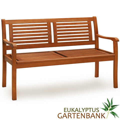Rootz Tuinbank - Tuinmeubelen - Tuin - Terras - Bank - Weerbestendig - Eucalyptushout - 120 x 60 x 90 cm
