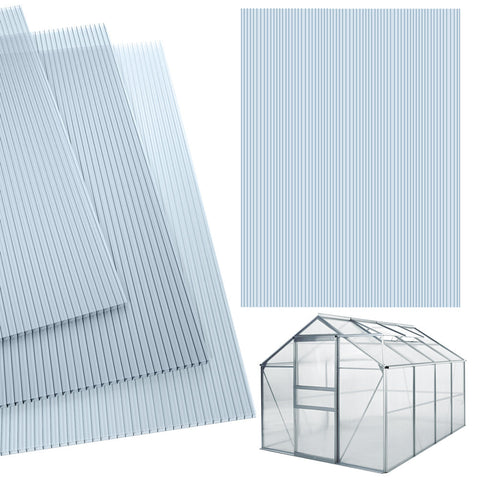 Rootz Dubbelwandige Borden - Transparant - Voor Kassen - 14 stuks - 60,5 x 121 cm (elk)