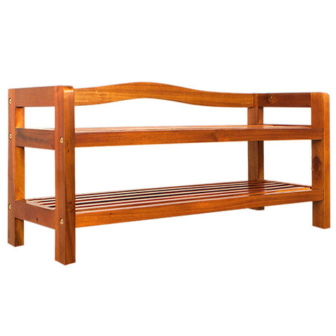 Rootz Shoe rack - Shoe cabinet - Shoe racks - Acacia Hardwood - 74 x 26 x 42 cm