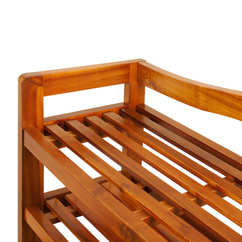Rootz Shoe rack - Shoe cabinet - Shoe racks - Acacia Hardwood - 74 x 26 x 42 cm