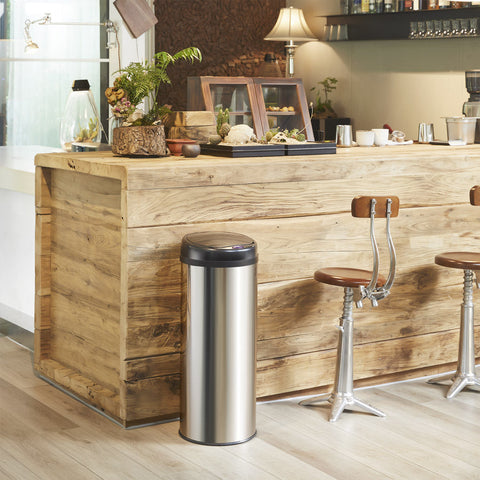 Rootz Sensor Mülleimer – Abfallbehälter – Mülleimer – Müllentsorgung – Edelstahl – 30 Liter