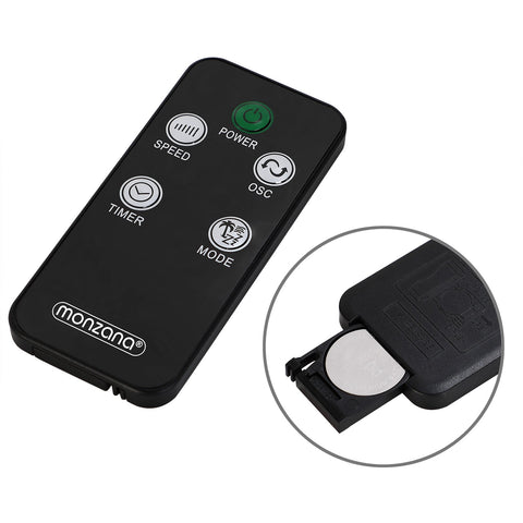 Rootz Tower Fan - Fan - Incl. Remote Control - Whiteh Display And Turbo Function - Fans - 32 x 96 x 32 cm