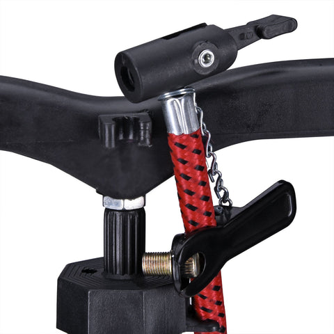 Rootz Air Pump - Floor Pump - Universal - Whiteh Manometer - Aluminum - 57 cm