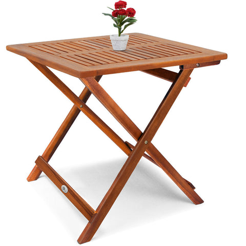 Rootz Side Table - Coffee Table - Foldable - Coffee Table - Acacia Wood - 70 x 70 x 73cm