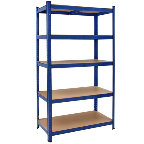 Rootz Shelving Unit - Storage Rack - Whiteh Powder Coated Metal - Shelves - Storage Space - 180 x 90 x 40 cm