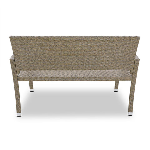 Rootz Tuinbank - Tuin - Terras - Bank - Polyrotan - 122 x 55 x 90 cm