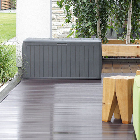 Rootz Gartenmöbel - Aufbewahrungsbox - Stützbox - 290 L - 116 x 47 x 60 cm