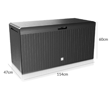 Rootz Gartenmöbel - Aufbewahrungsbox - Stützbox - 290 L - 116 x 47 x 60 cm