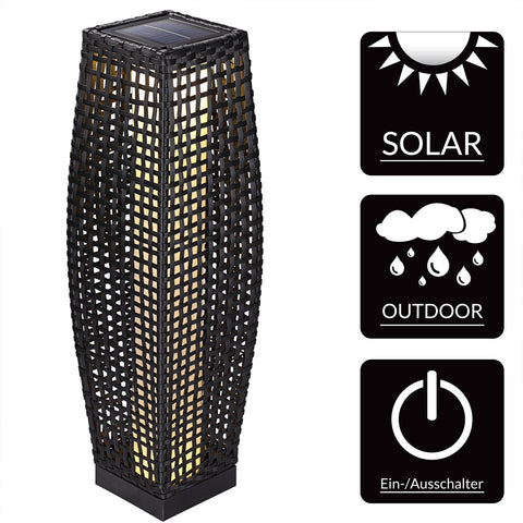 Rootz Garden Lamp - Floor Lamp - Standing Lamp - Lighting - Solar Energy - LED Lamp - 80 x 21 x 21 cm